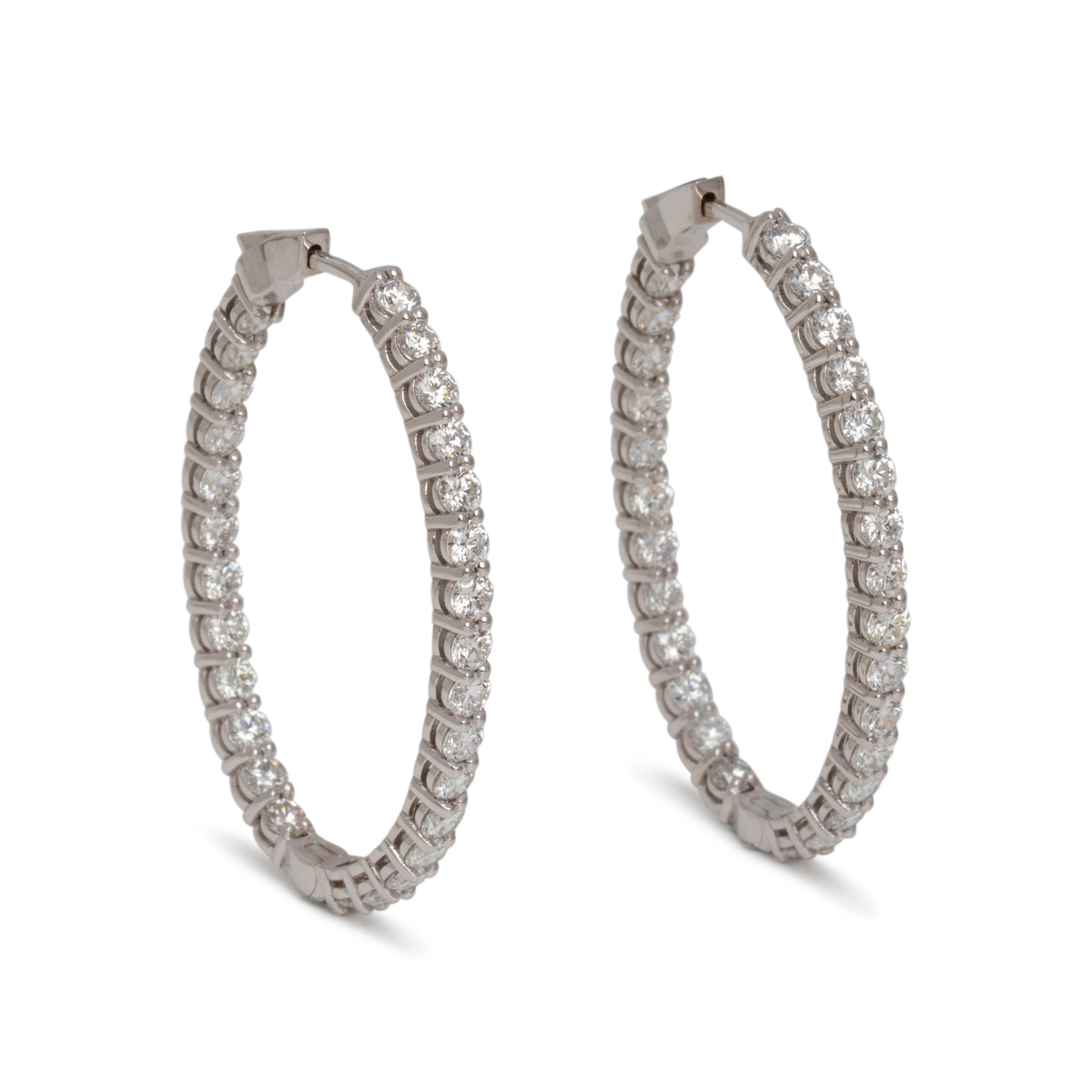 DIAMOND HOOP EARRINGS