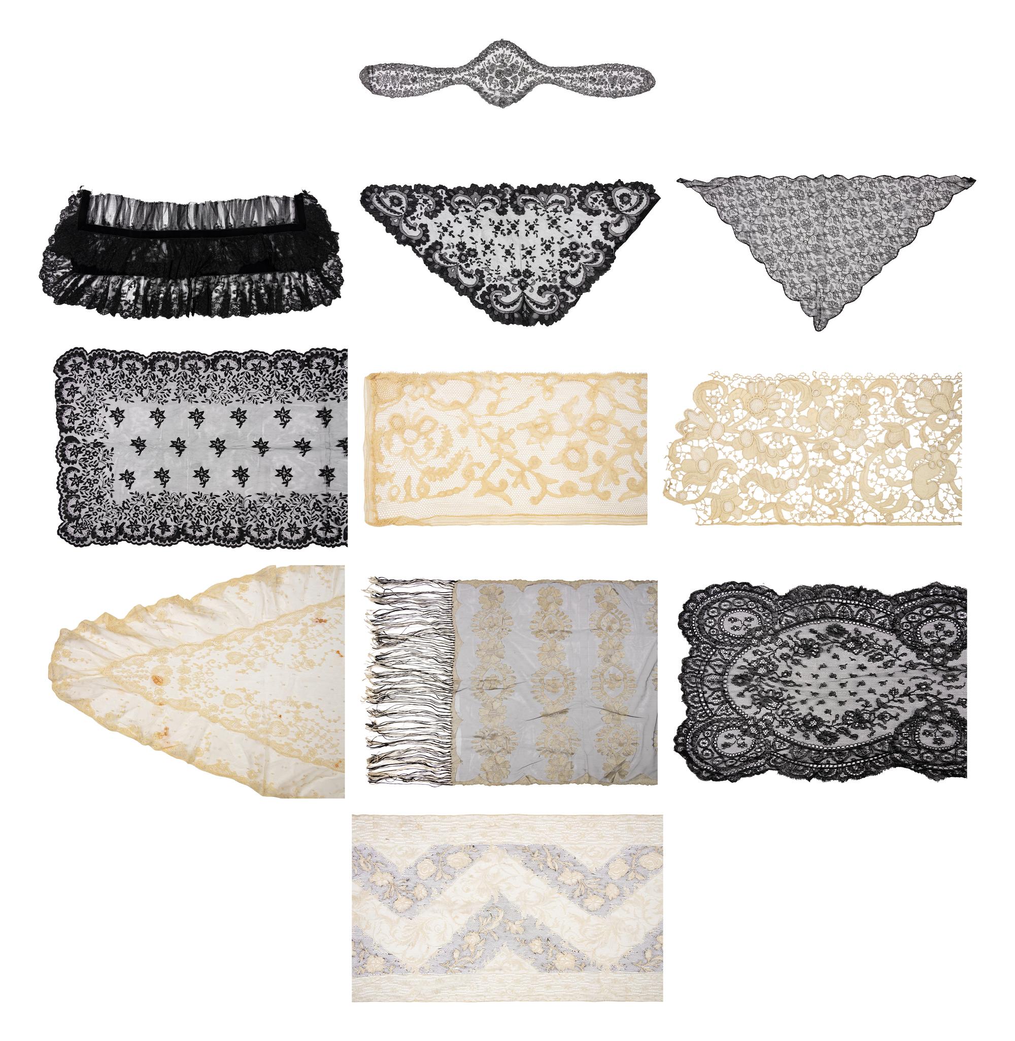 Eleven Articles of Antique Lace
