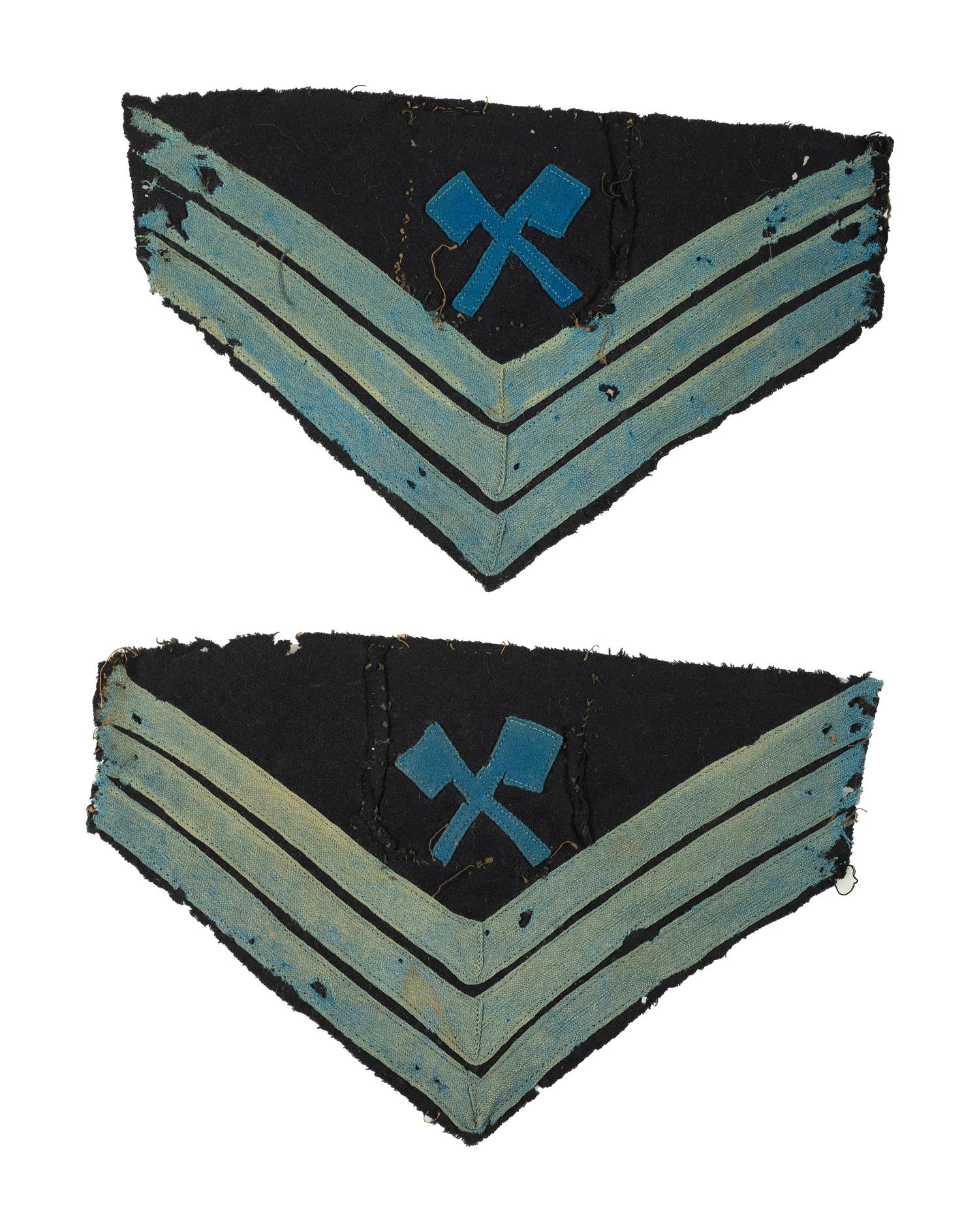Civil War pioneer sergeant chevrons.