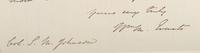 [AUTOGRAPHS]. Signatures of 19th-century American military and political figures.