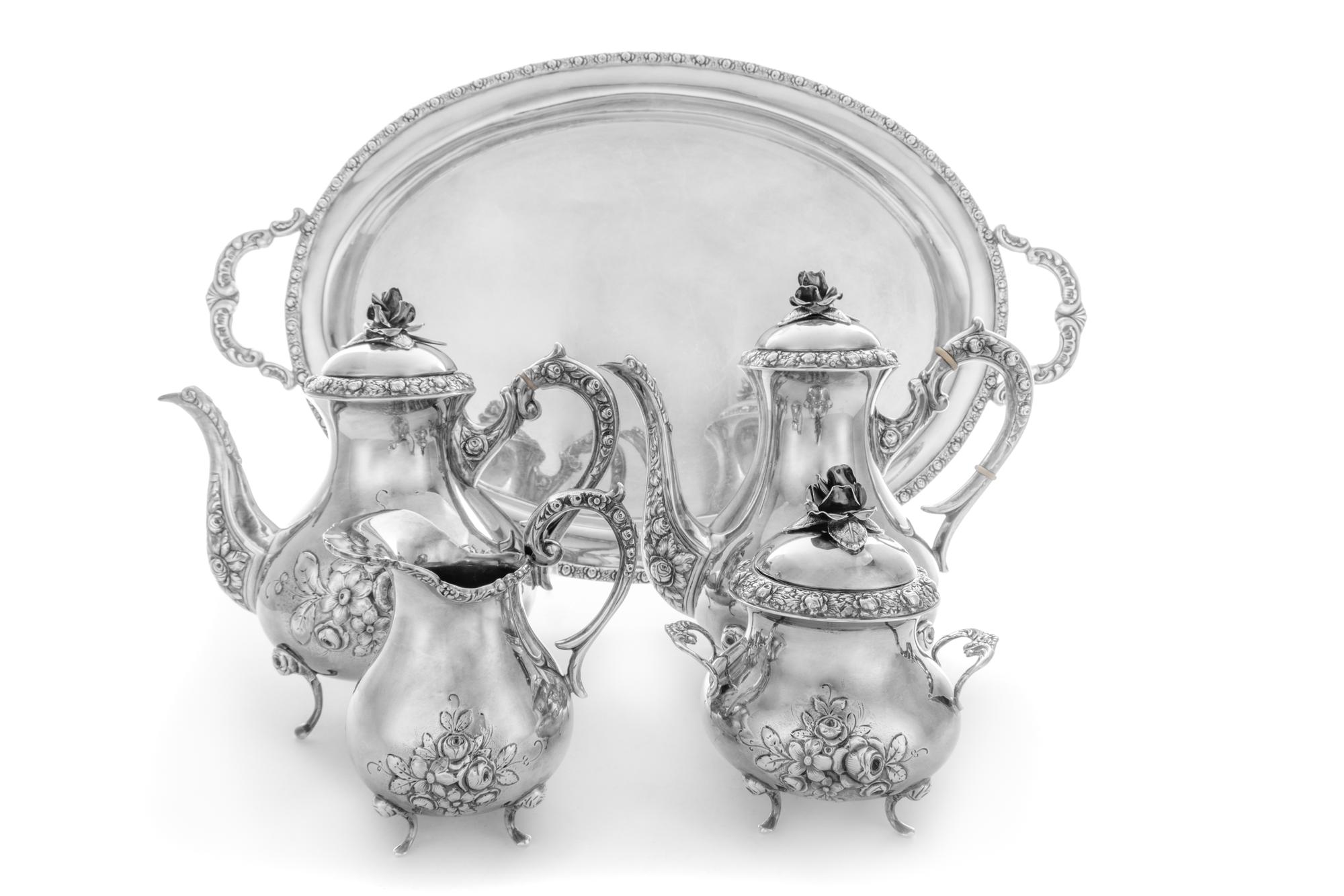 A German Silver Tea Service
