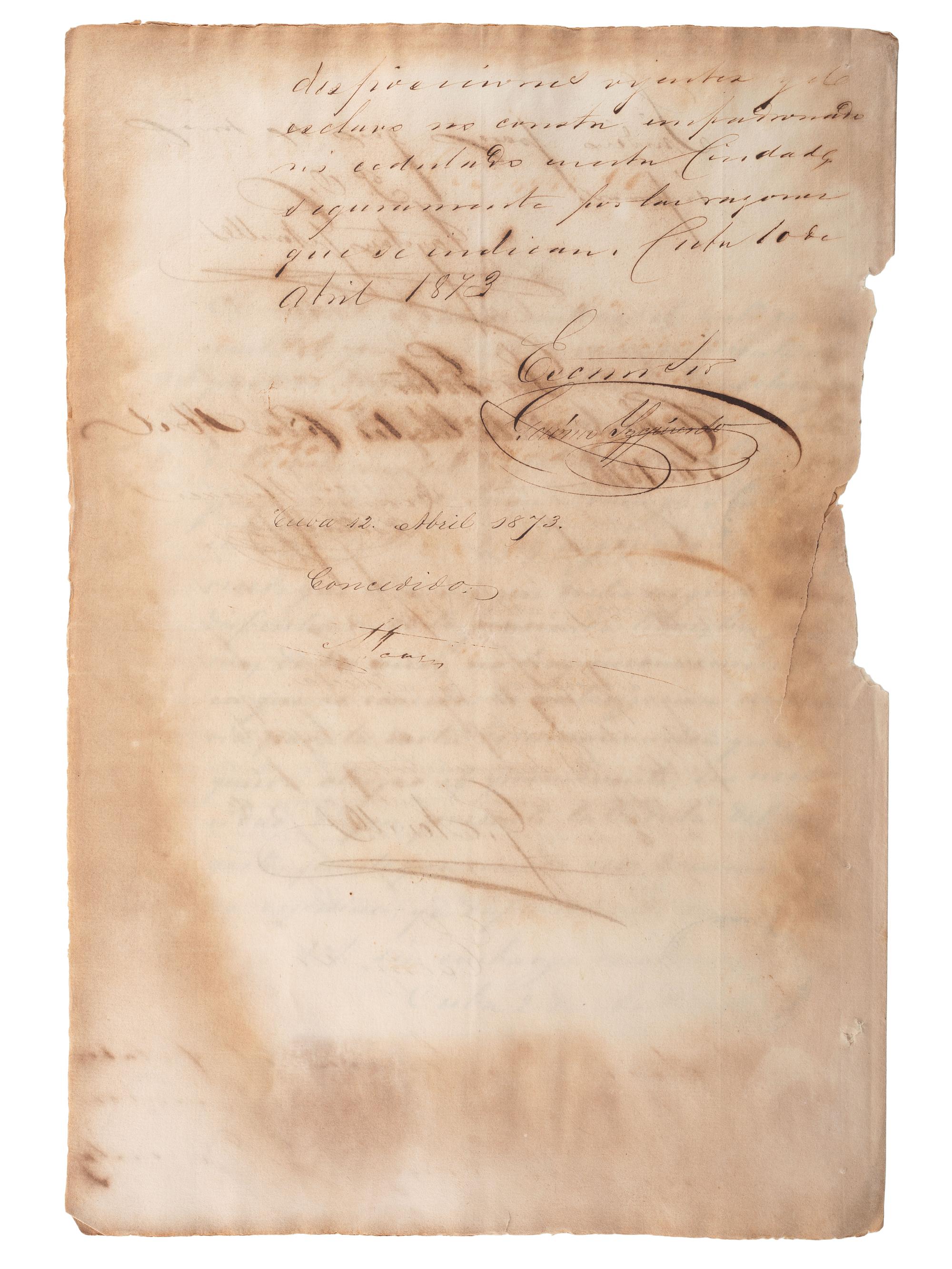 [SLAVERY & ABOLITION - CUBA]. A group of 11 manumission and sale documents for enslaved persons in Cuba.