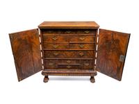 An English Burl Walnut Chest of Drawers