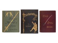 [FENCING]. A group of approximately 76 volumes about fencing in English, German, Italian, and Spanish, including: