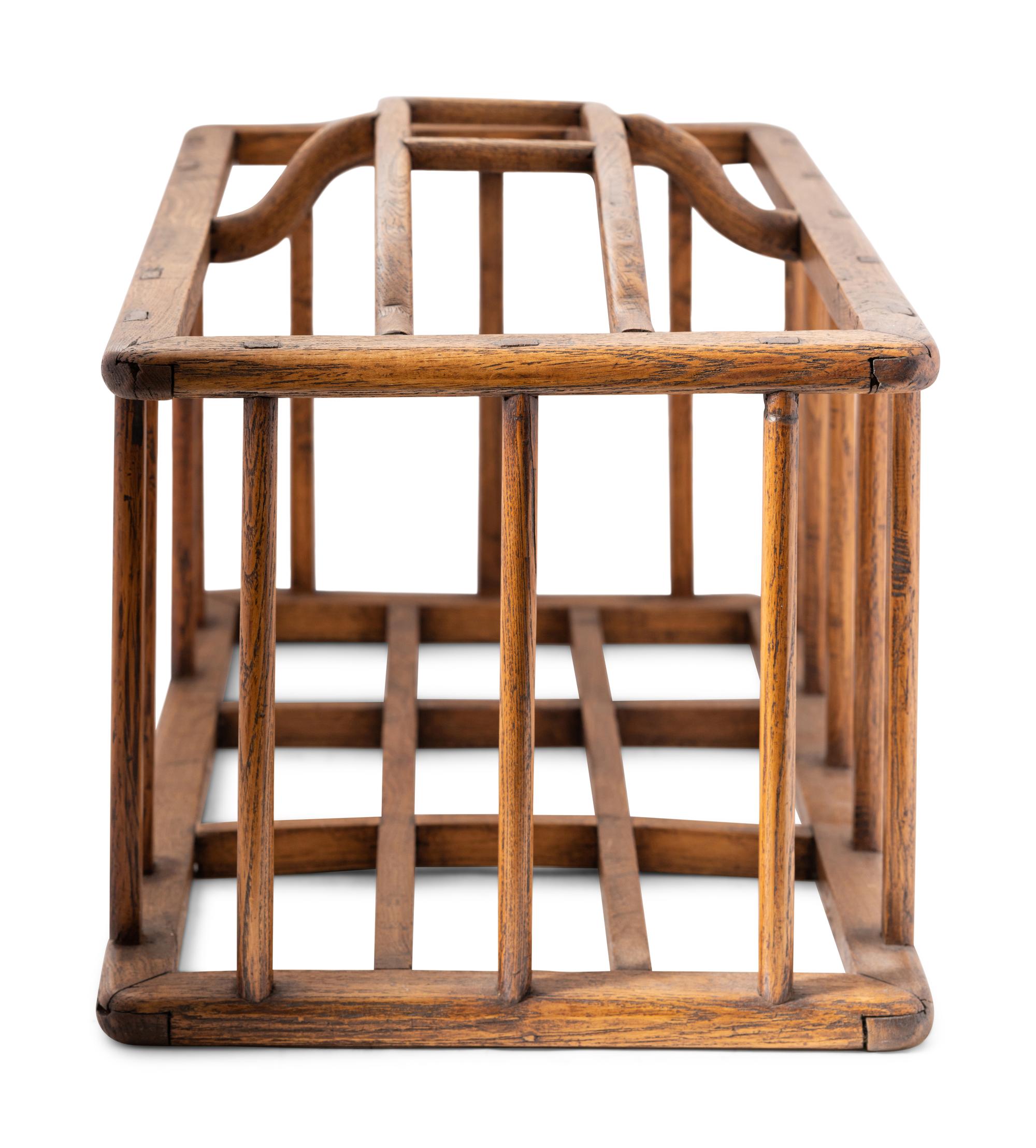 A Chinese Wood Book Rack