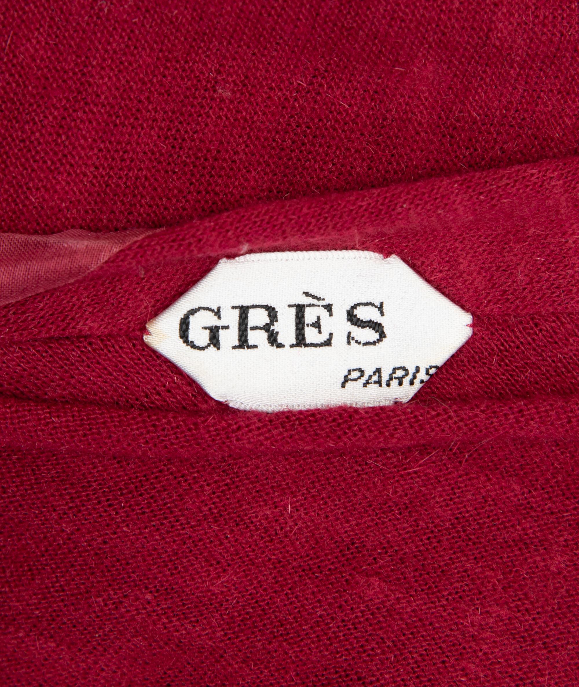 Madame Grès Haute Couture Dress, 1970-80s