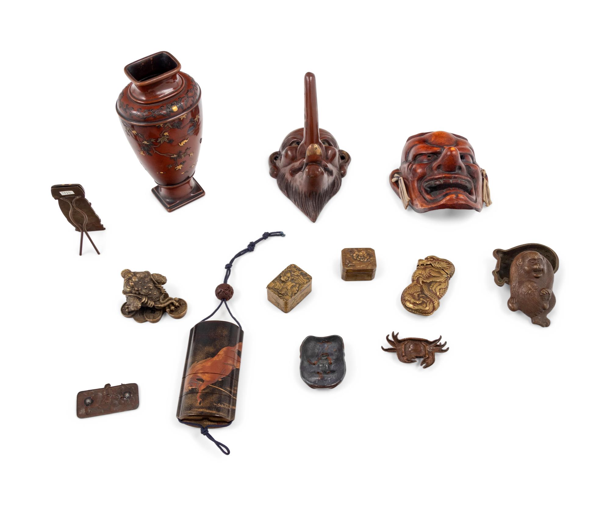Thirteen Japanese Decorative Articles