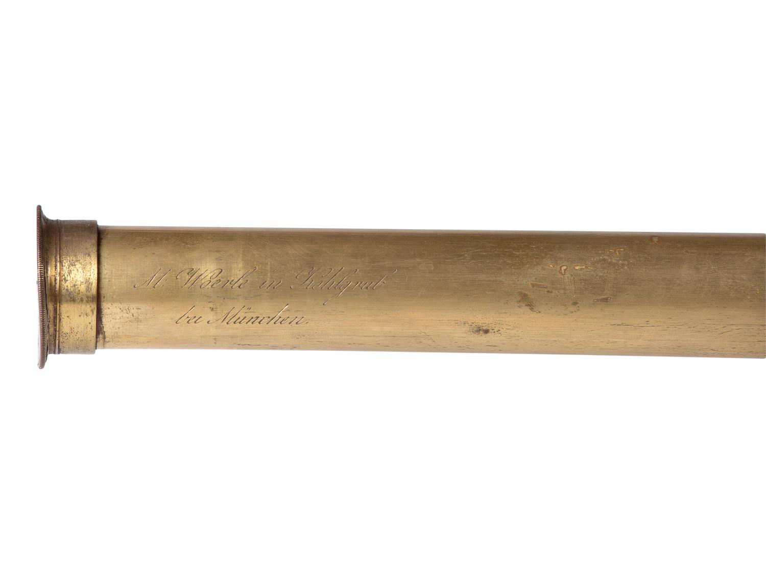 A group of 6 handheld telescopes found in the workshop of George W. Fitz, Peconic, New York.