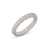 DIAMOND AND WHITE GOLD BAND