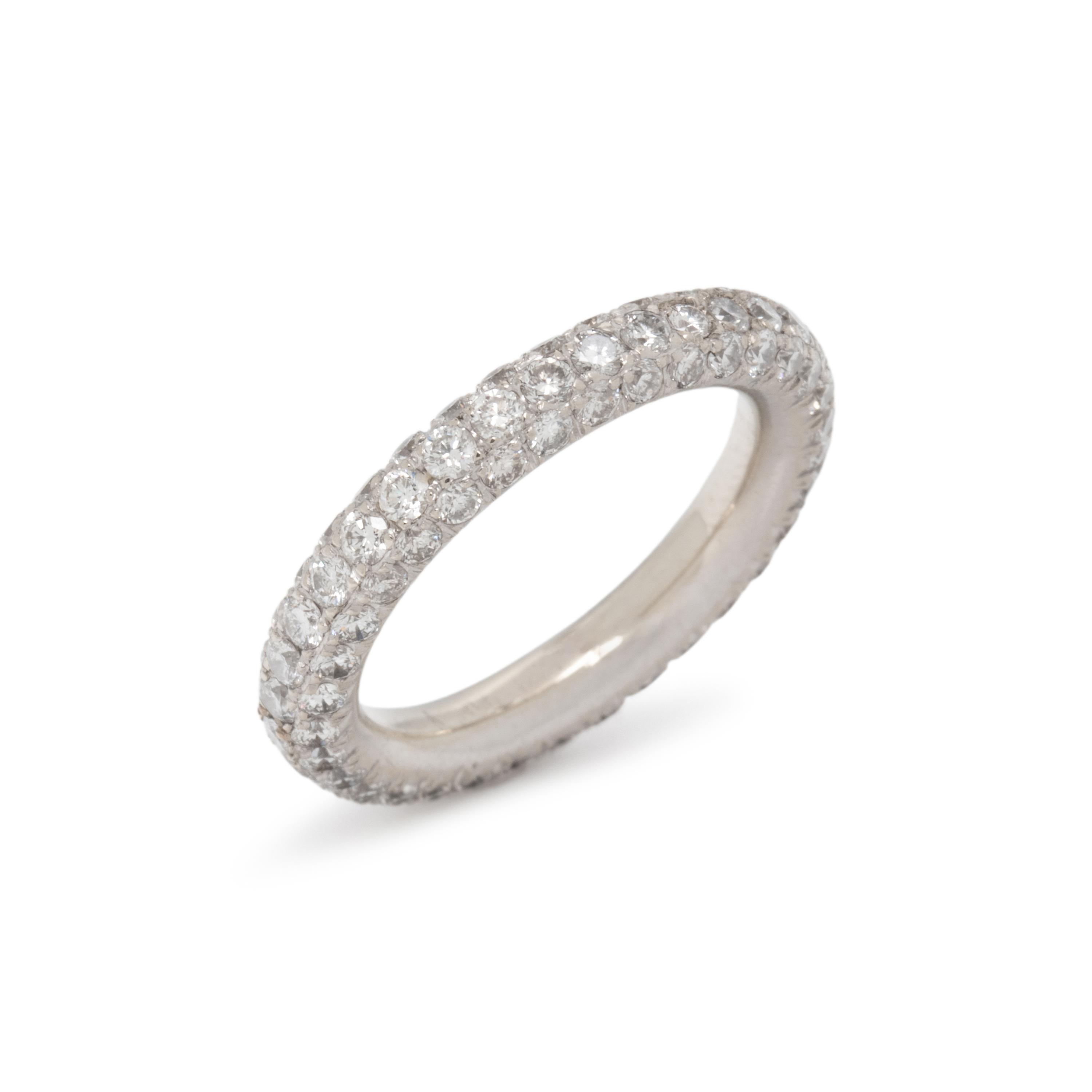 DIAMOND AND WHITE GOLD BAND