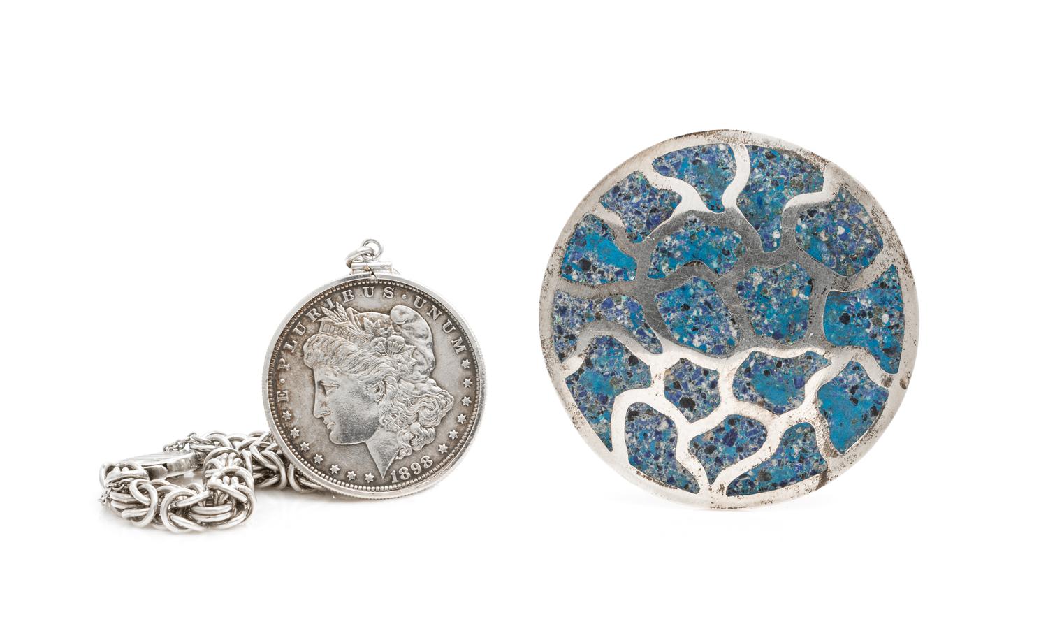 A Collection of Sterling Silver Jewelry, 49.50 dwts.