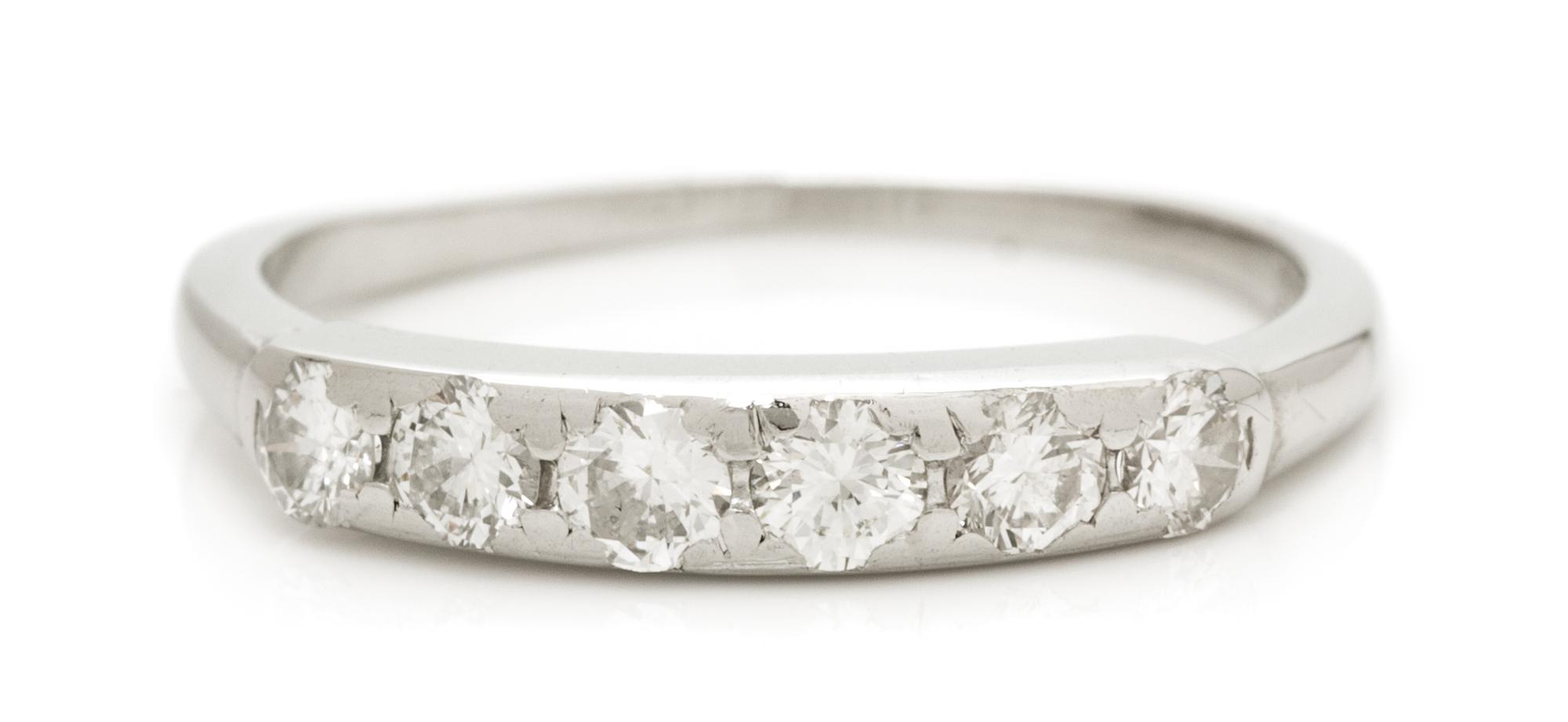 A Platinum and Diamond Ring, 1.90 dwts.