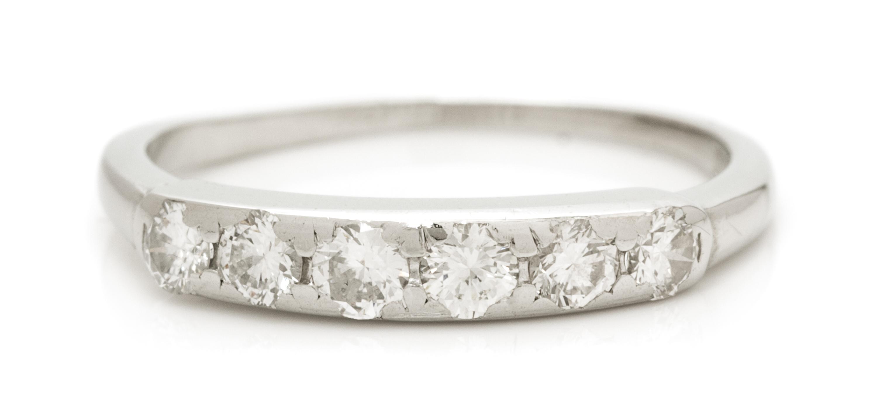 A Platinum and Diamond Ring, 1.90 dwts.