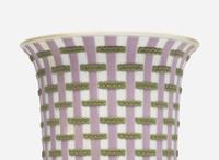 A Wedgwood Tricolor Strap Ware Jasperware Vase, UK, circa 1790