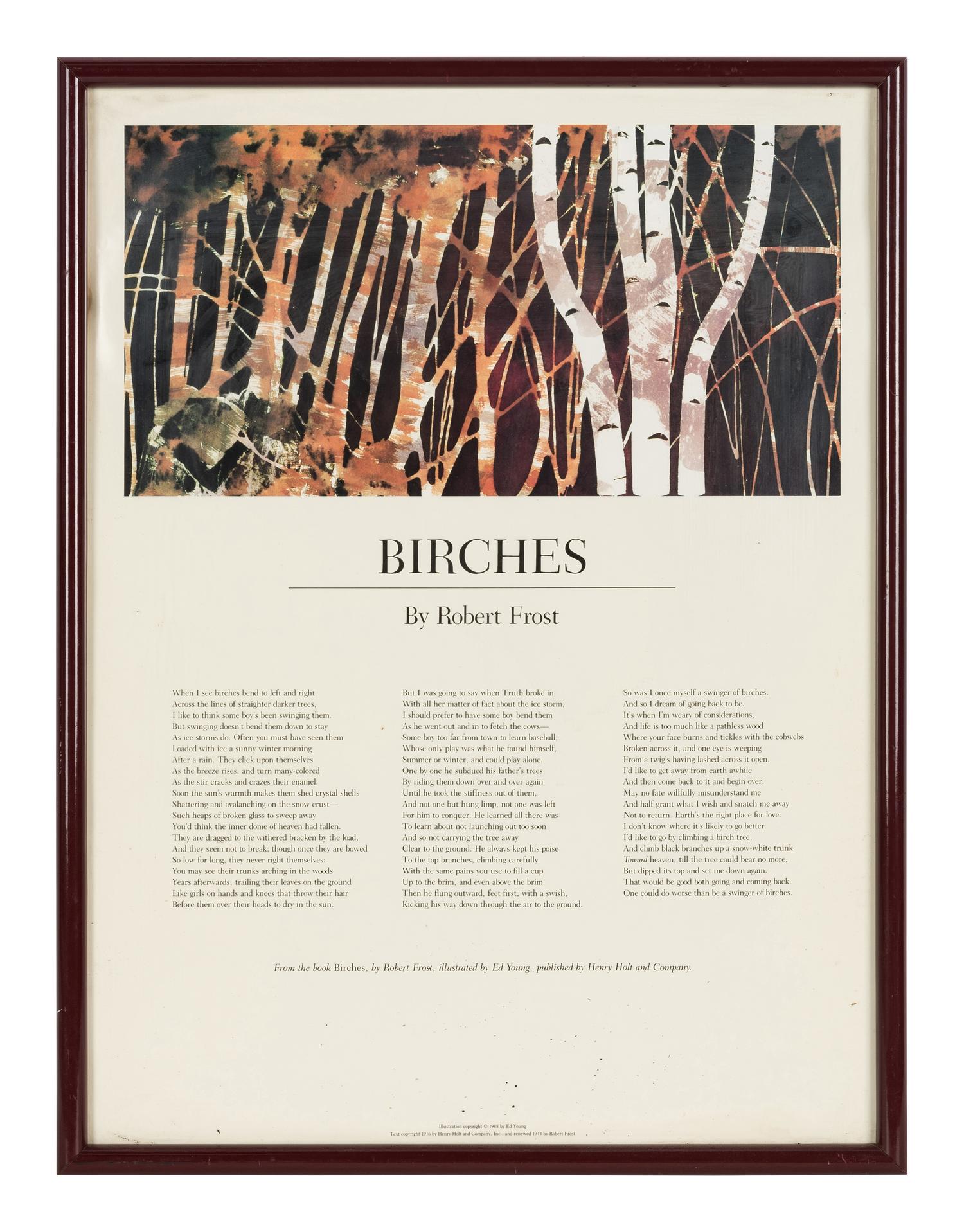 [FROST, Robert (1874-1963)] -- A group of 5 prints and posters related to Robert FROST, comprising: