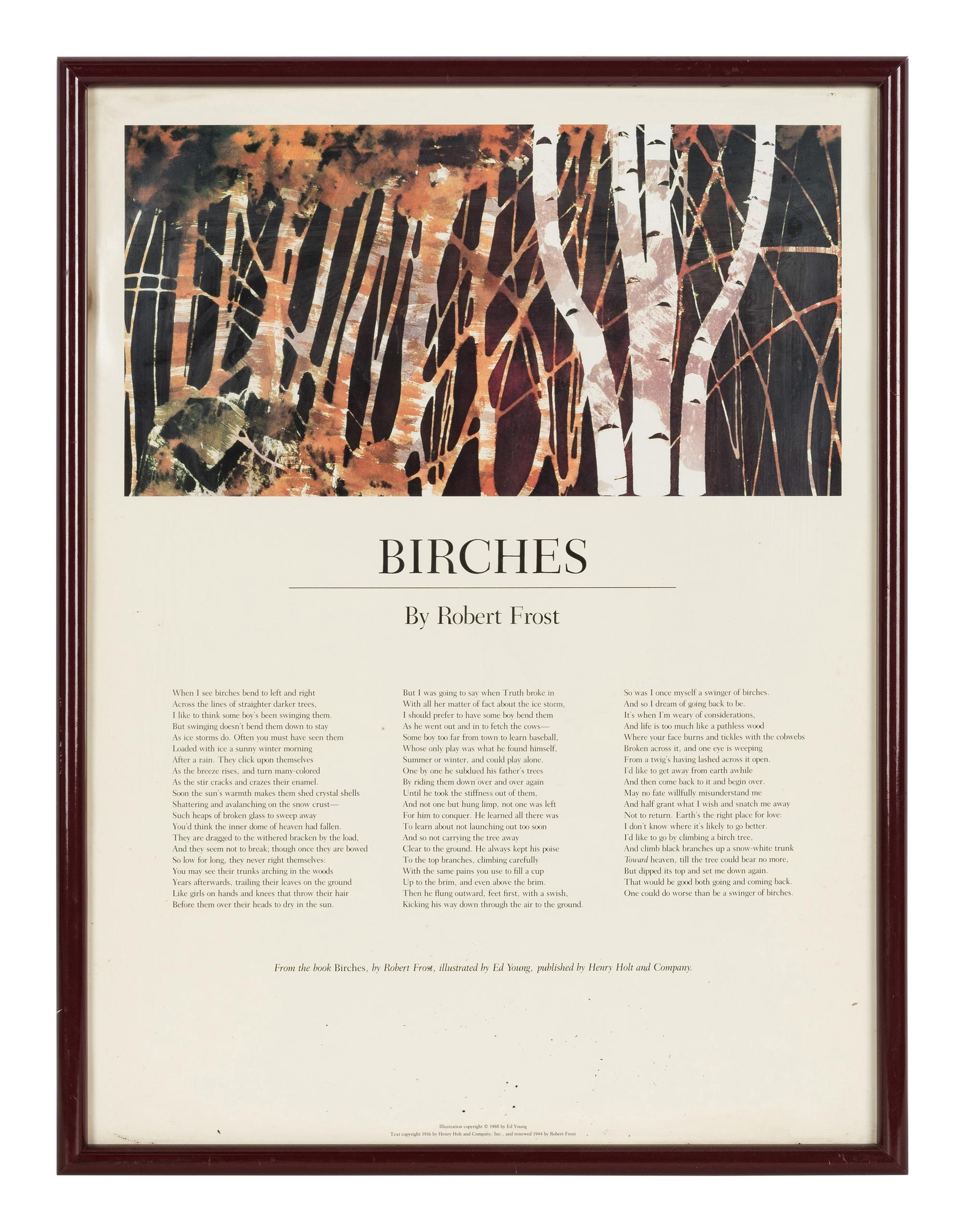 [FROST, Robert (1874-1963)] -- A group of 5 prints and posters related to Robert FROST, comprising: