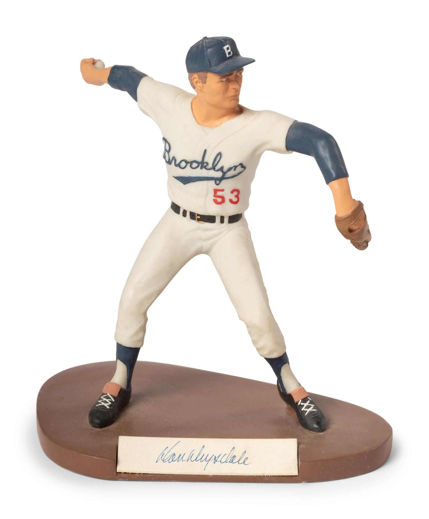 A Don Drysdale Signed Autograph Salvino Figure,