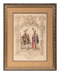 A Pair of Continental Lithographs