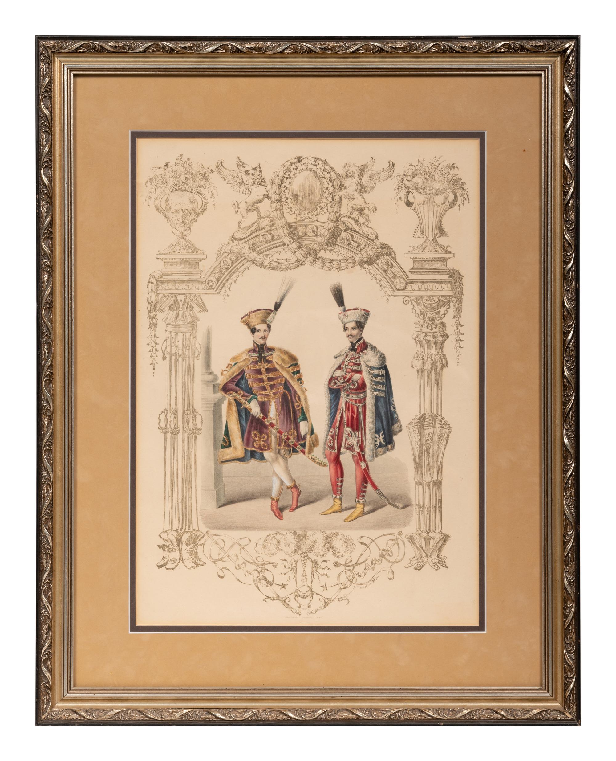 A Pair of Continental Lithographs