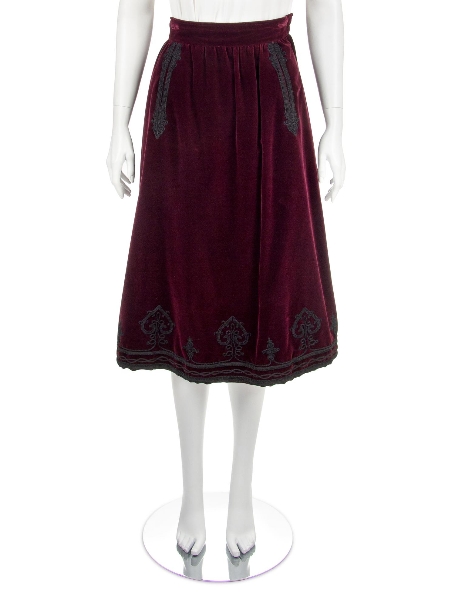 Saint Laurent Rive Gauche Skirt, 1970's