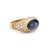 SAPPHIRE AND DIAMOND RING