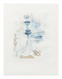 Salvador Dali, (Spanish, 1904-1989), La pagode and Le Nu a la jarretiere (from The Hippies), 1969