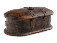 A Continental Iron-Mounted Table Casket
