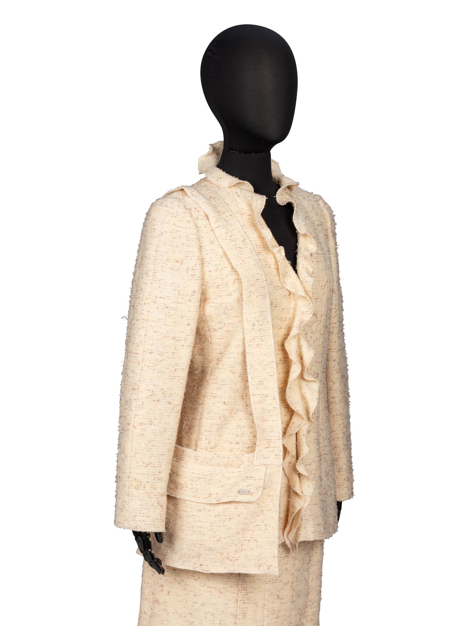Chanel, Eyelash Tweed Skirt Suit & Matching Bag