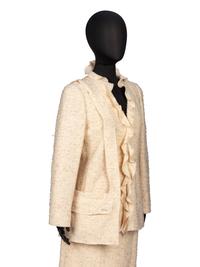 Chanel, Eyelash Tweed Skirt Suit & Matching Bag