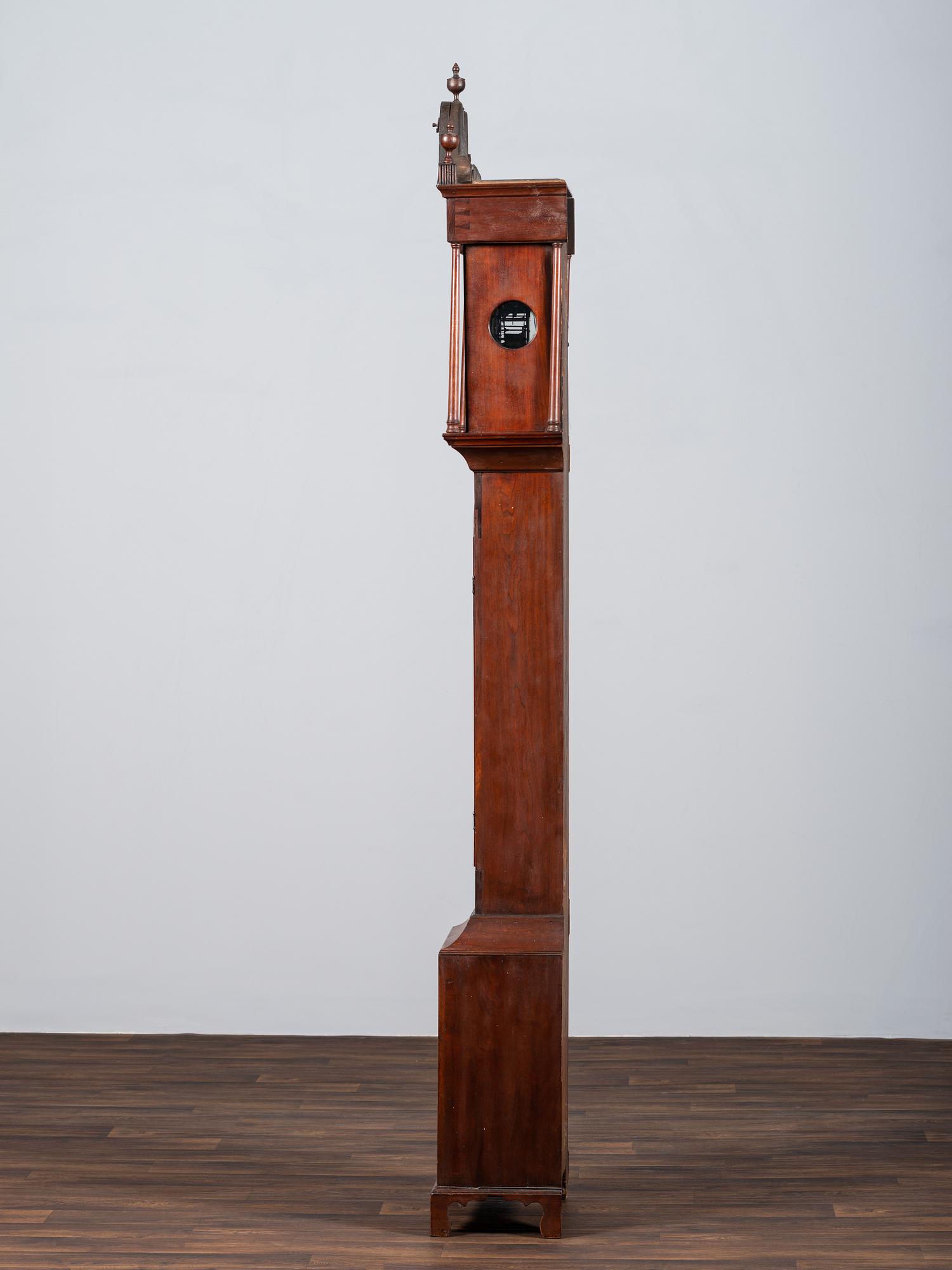 A Rare Chippendale Walnut Tall Case Clock