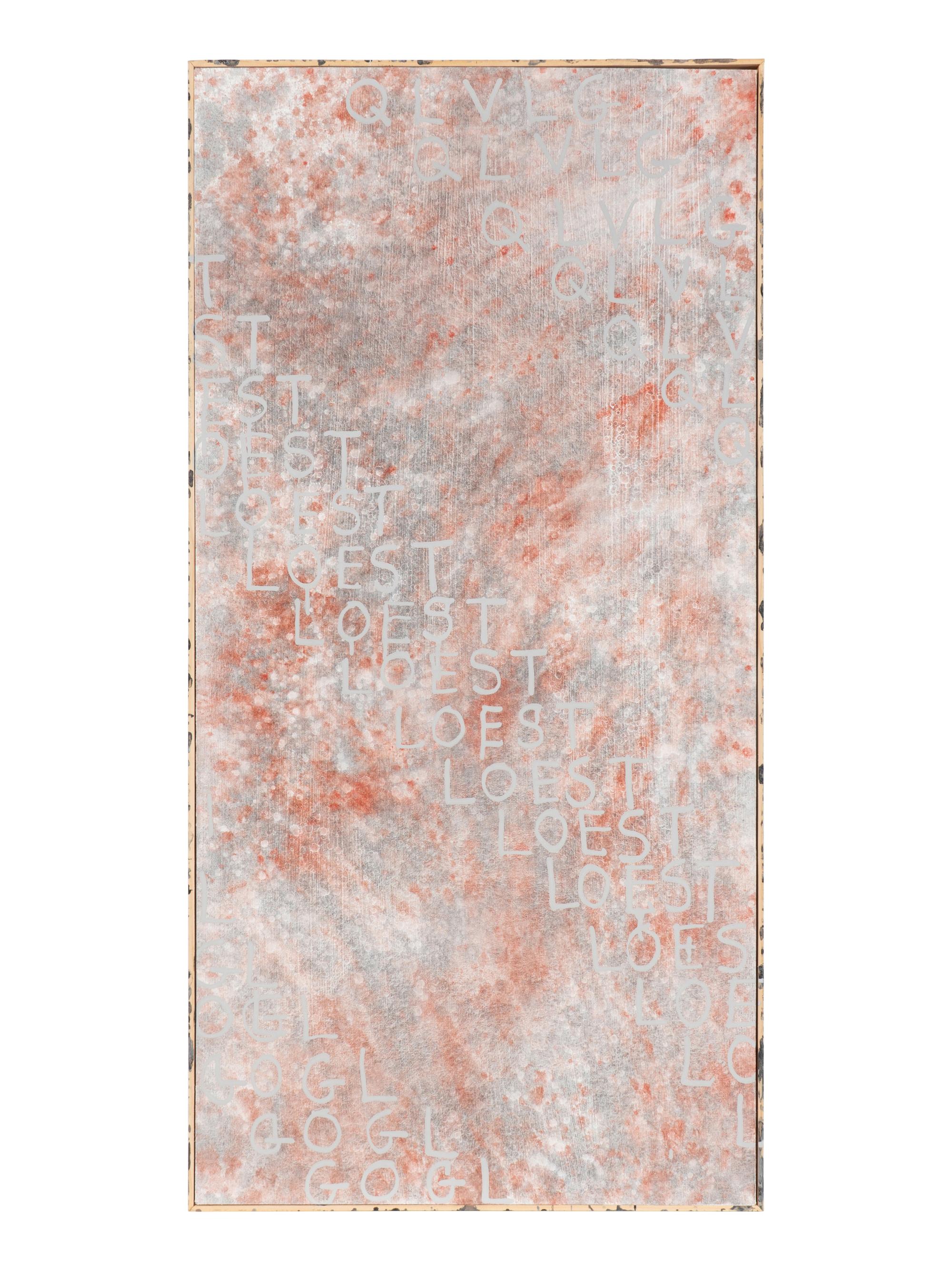 countdown (left to right diagonal brushstroke #5 , 2012