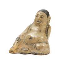 A Rare Thai Pottery Figure of a Buddha Height 5 inches.