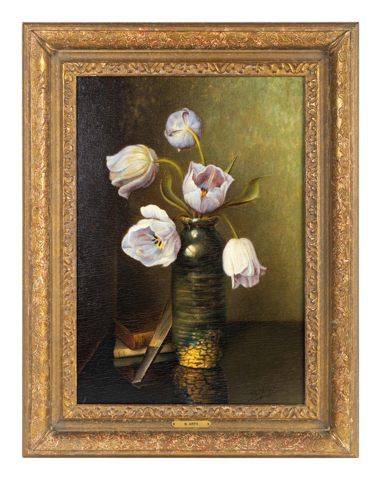 Still Life with Lavender Tulips