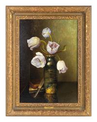 Still Life with Lavender Tulips