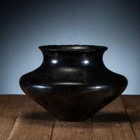 Ohkay Owingeh Blackware Pottery Olla
