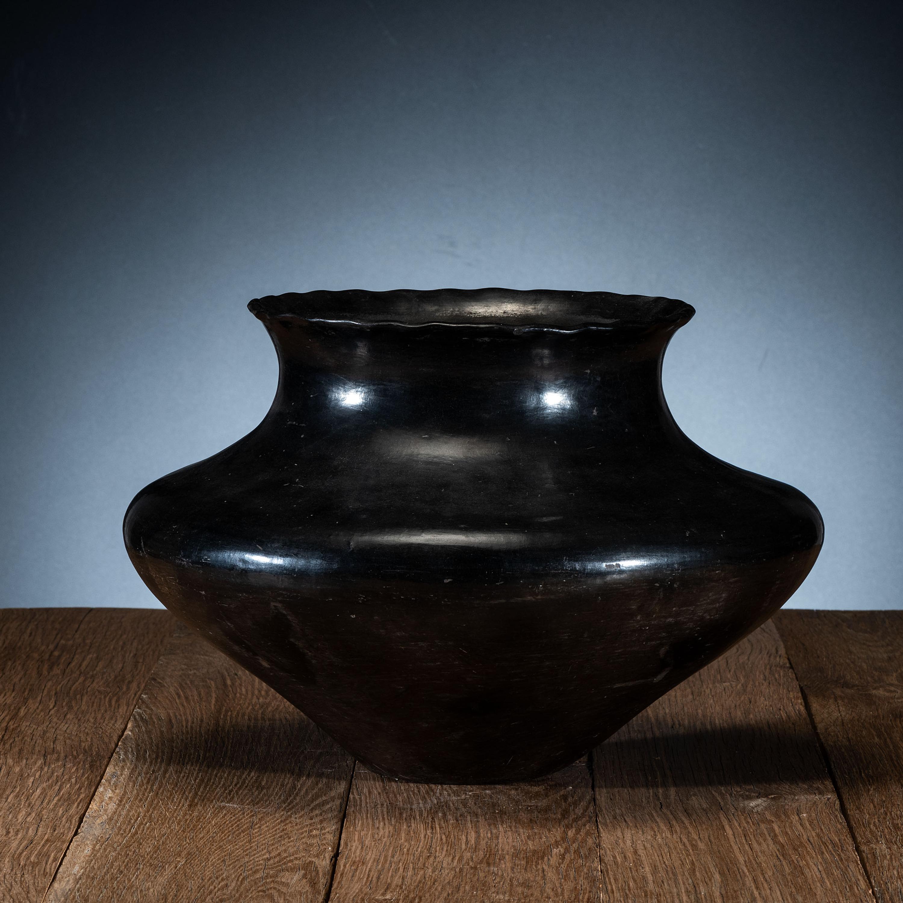 Ohkay Owingeh Blackware Pottery Olla