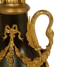 A French Empire Style Bronze and Gilt Bronze Table Lamp with Six Candle Arms — 20TH CENTURY