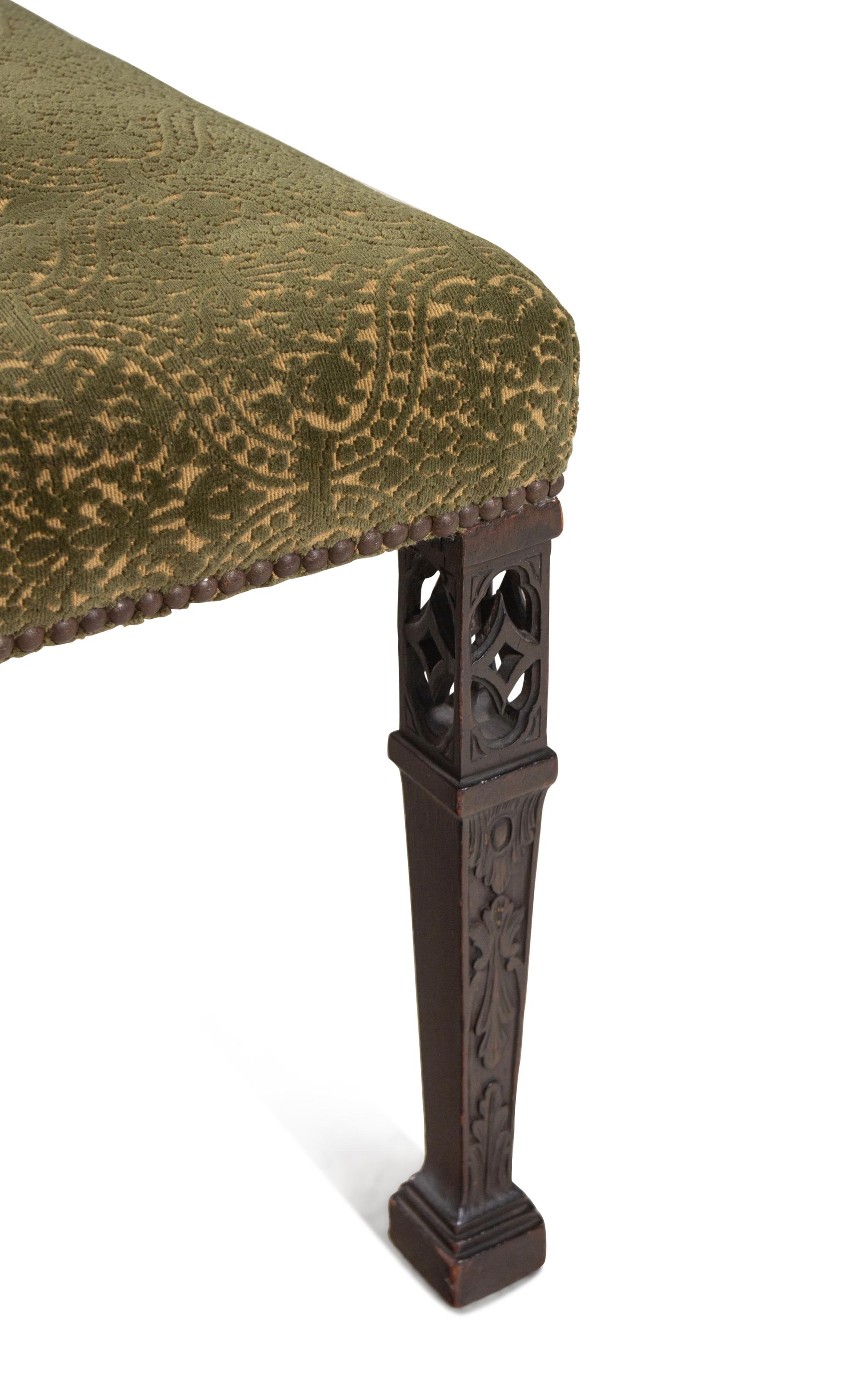 A George III Pierce Carved Walnut Stool