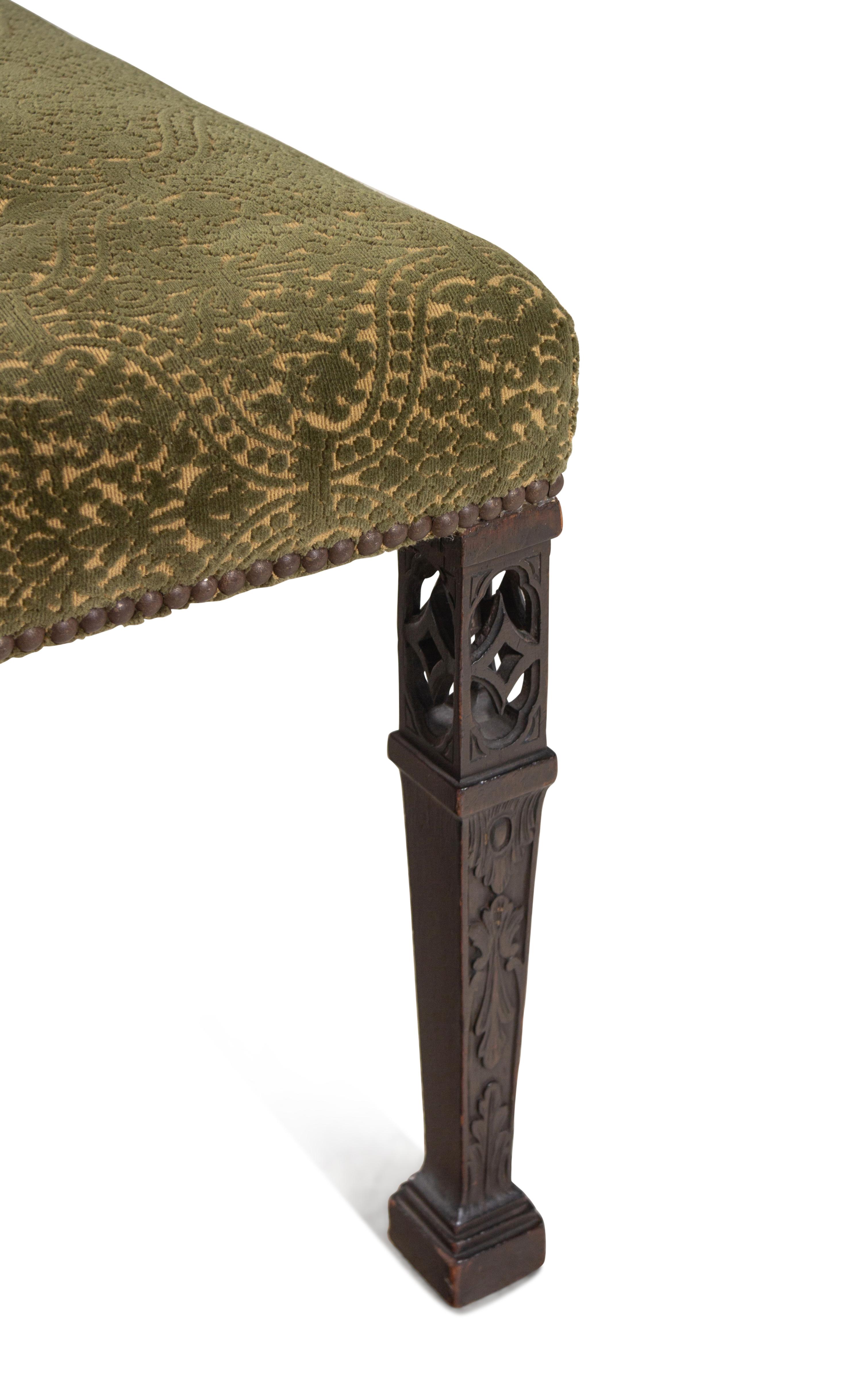 A George III Pierce Carved Walnut Stool