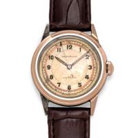 Movado, Stainless Steel and Pink Gold Wristwatch