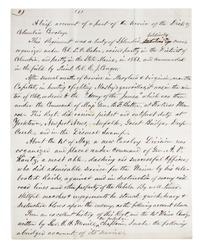 (CIVIL WAR) CURTIS, D.S., Col. 10 pp. mss, Washington, DC, December 4, 1866. Re: account of raids, railroad sabotage, et. With 1p. ALS