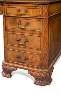 A George III Style Mahogany Pedestal Desk