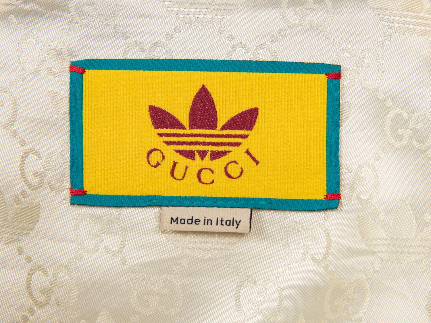 GUCCI x ADIDAS, MONOGRAM TWEED CROP JACKET - UNSOLD, FOR TAG SALE