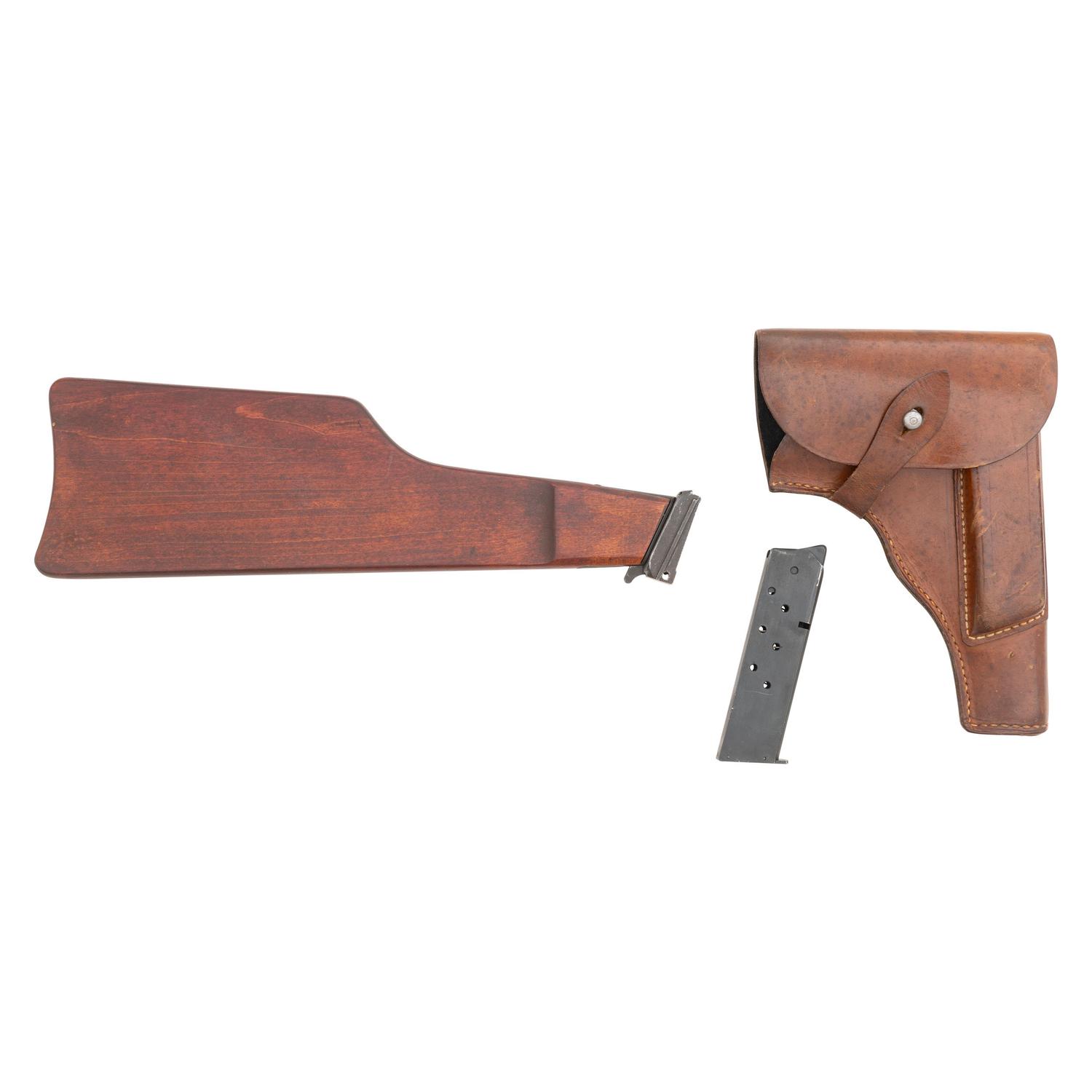 German marked Radom Viz. 35 Holster with Post-War Shoulder Stock and Stock Cut Backstrap