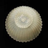 A Chinese carved white jade "Chrysanthemum" cup 玉雕薄胎菊花杯 Mid to late Qing dynasty ????