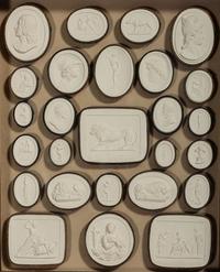 Four Framed Groups of Grand Tour Plaster Intaglios