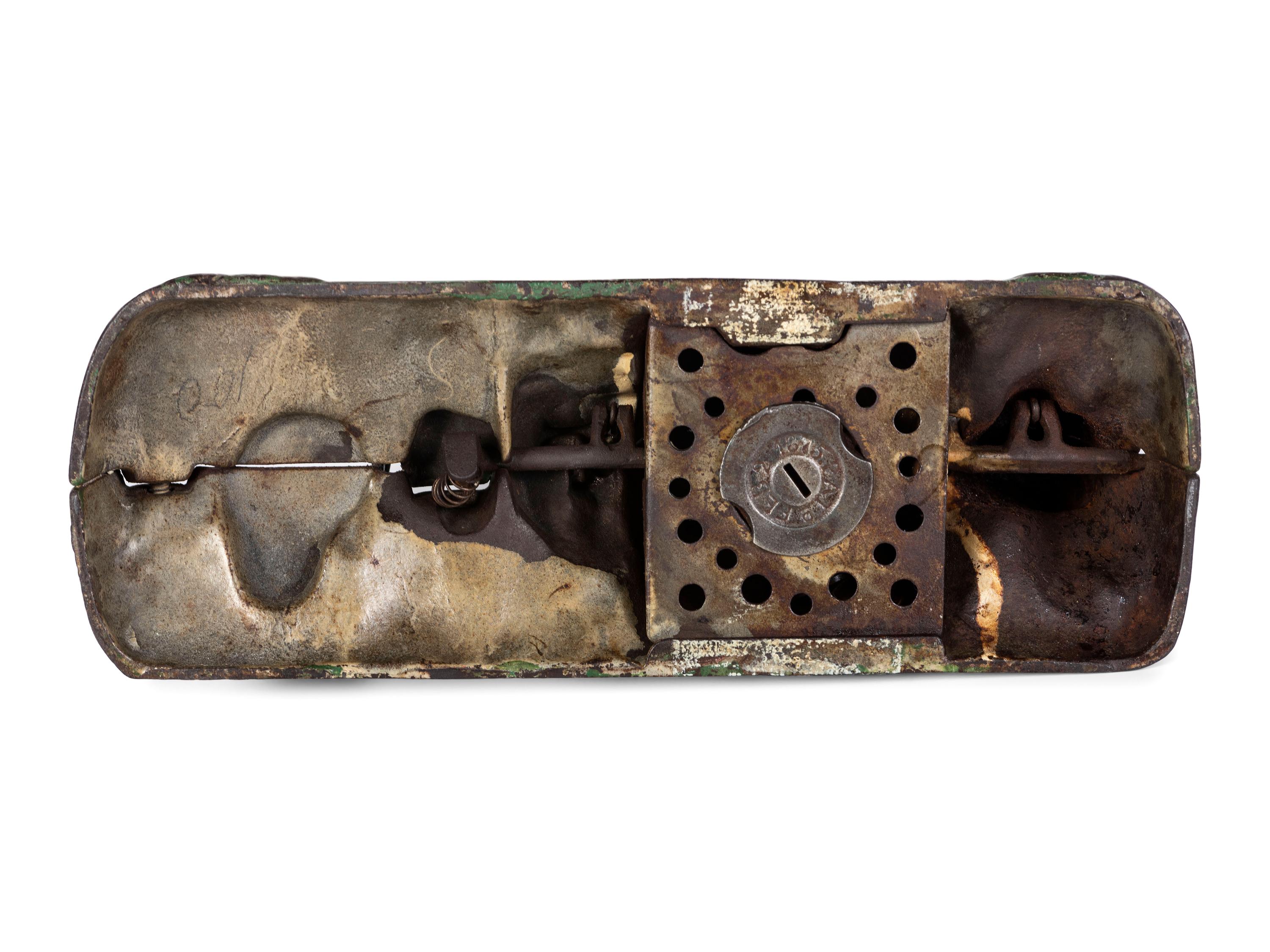 A J. and E. Stevens 'Boy Scout Camp' Cast Iron Mechanical Bank