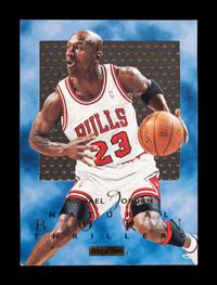 A 1995-96 Skybox E -XL Michael Jordan Natural Born Thrillers Basketball Card No. 1