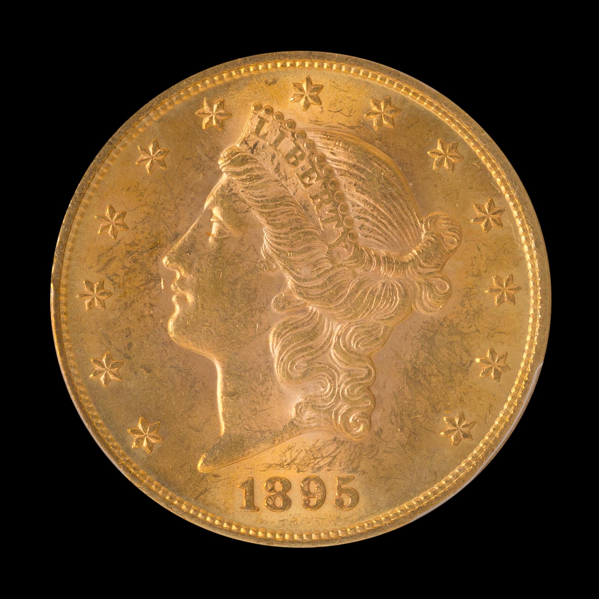 A United States 1895 Liberty Head $20 Gold Coin