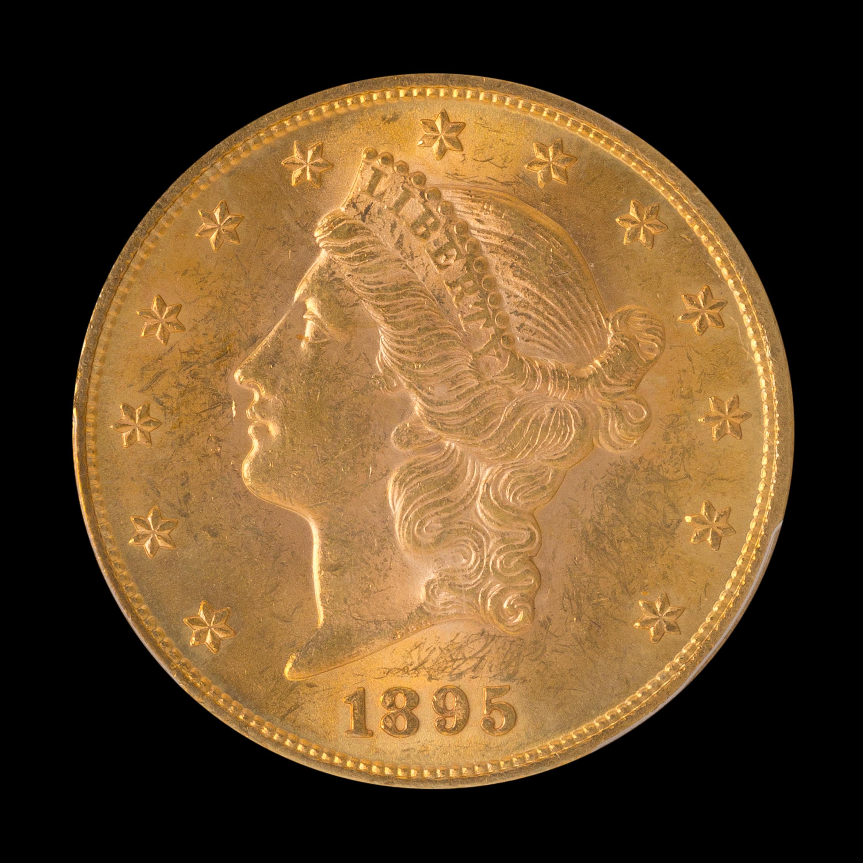 A United States 1895 Liberty Head $20 Gold Coin